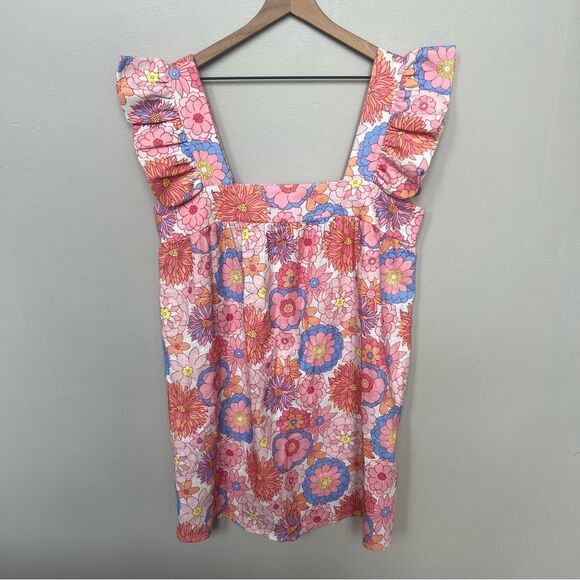 Tuckernuck x Cameran Eubanks Wimberly Folly Floral Hazel Linen Dress Size Large - Picture 6 of 16